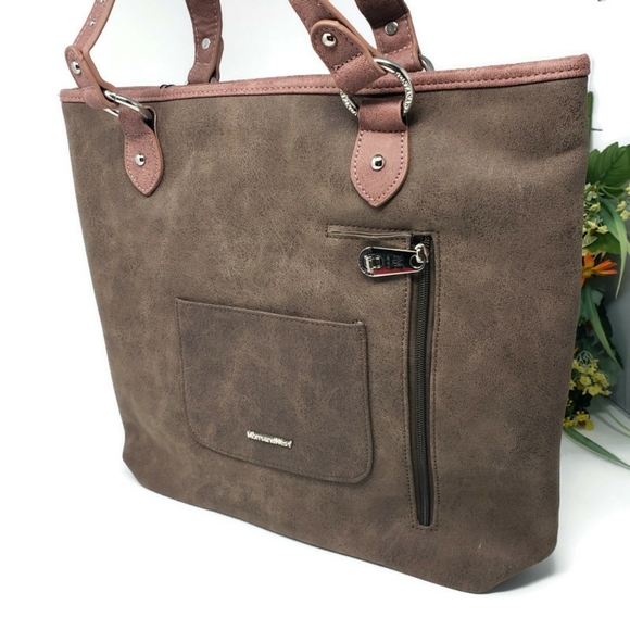 Montana West Sugar Skull Collection Concealed Carry Tote Bag - Picture 5 of 7